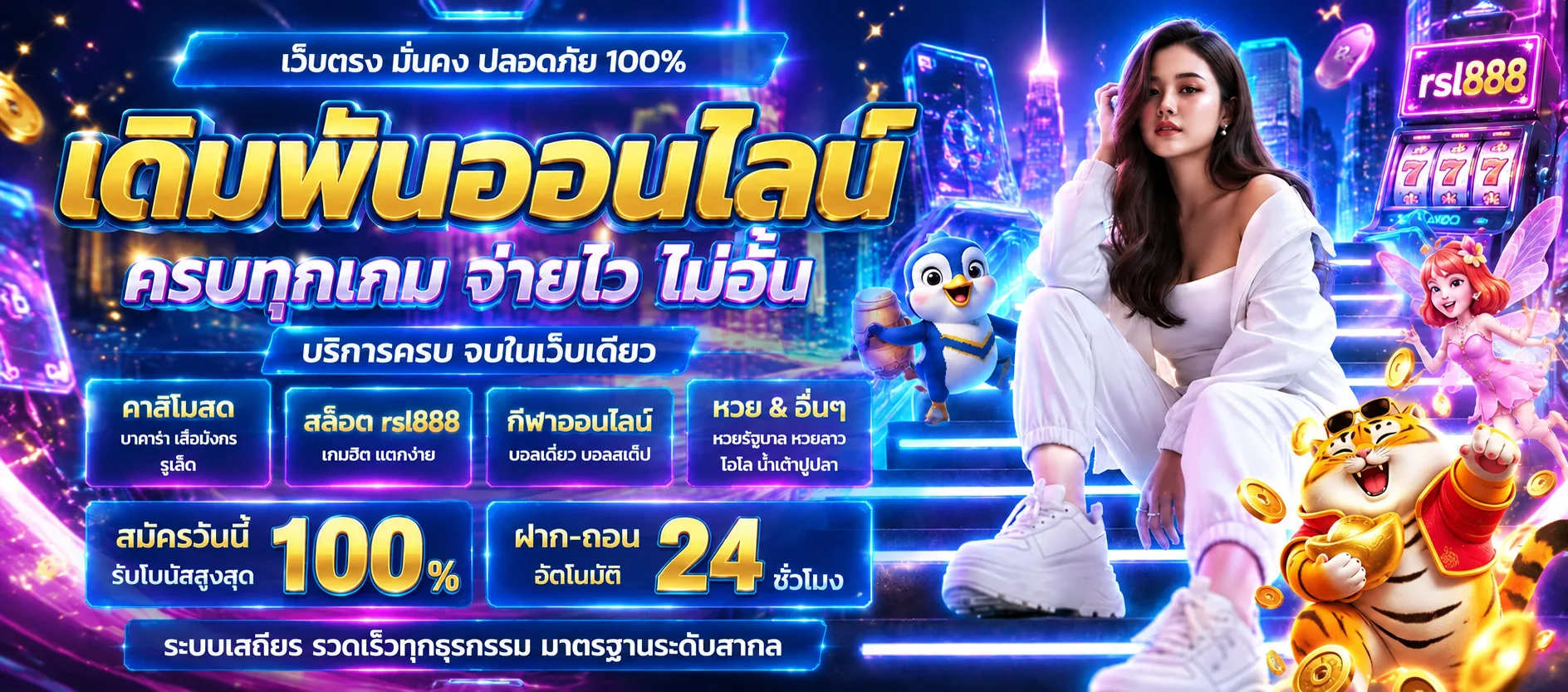 ภาพประกอบการทดลองเกมและจัดงบกับ rsl888